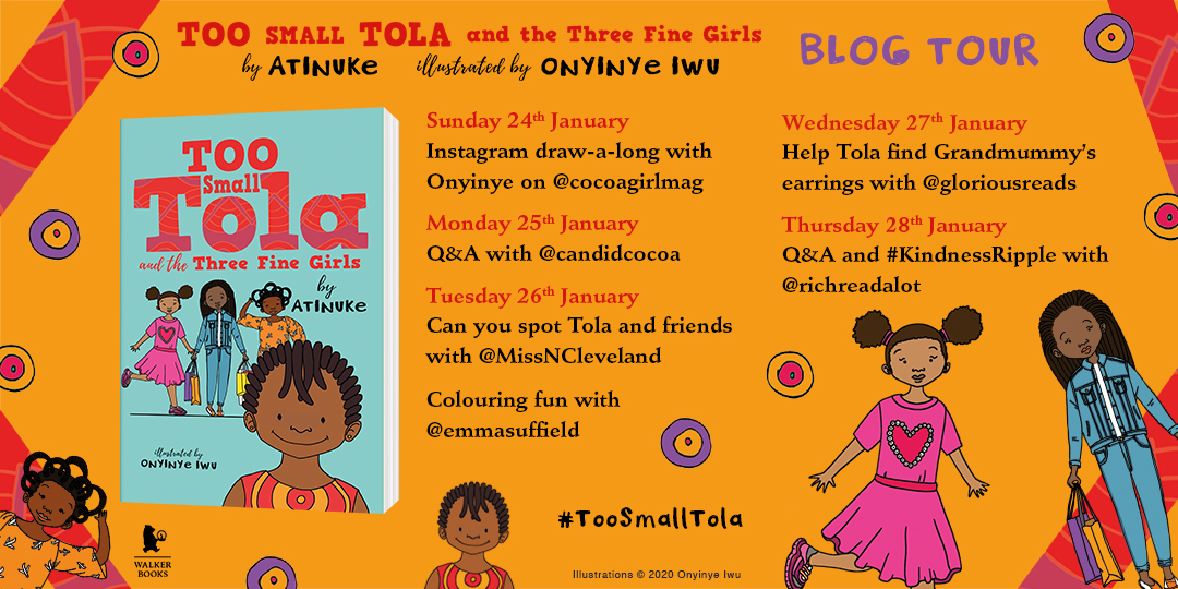 Too Small Tola and The Three Fine Girls by Atinuke and illustrated by  Onyinye Iwu – Little Blog of Library Treasures